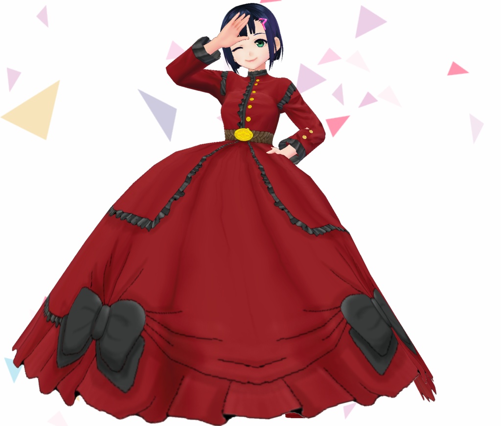 【全12色セット】シンプルなクリノリンドレス