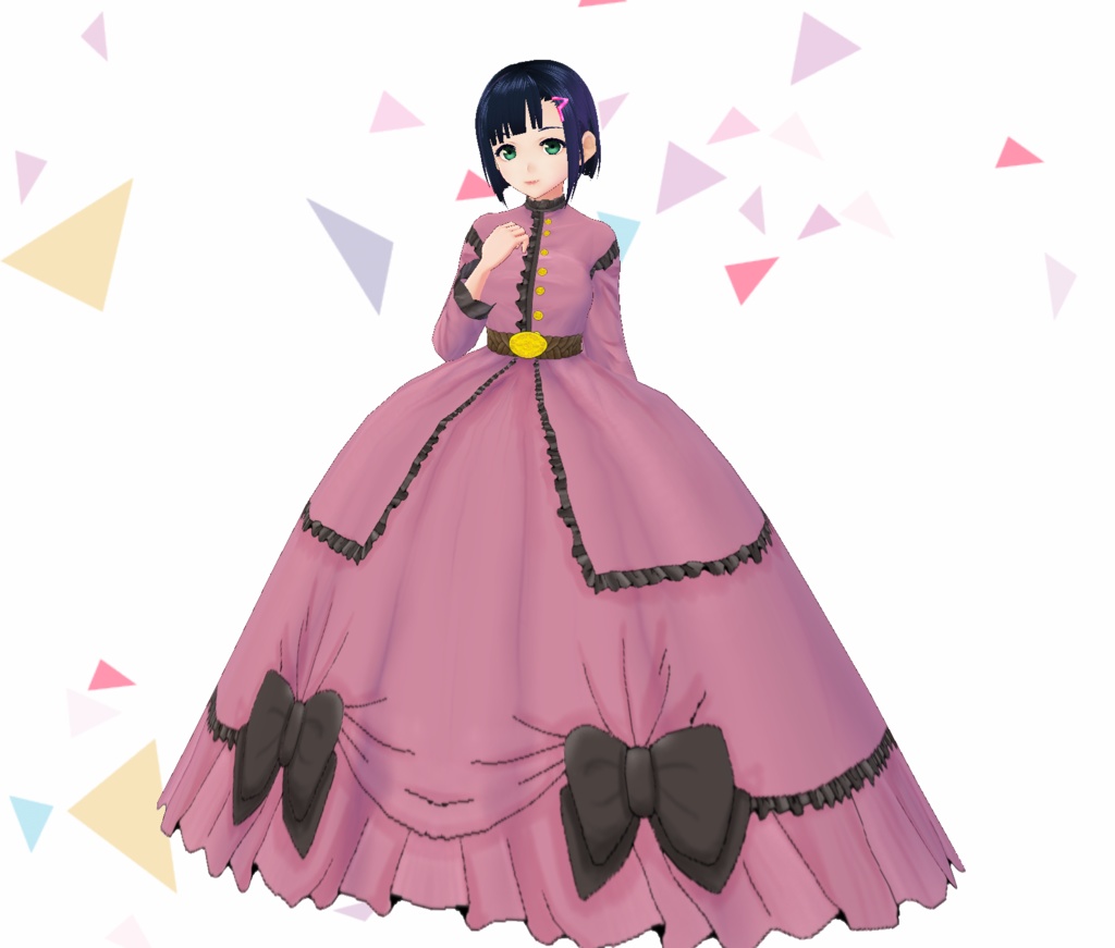 【全12色セット】シンプルなクリノリンドレス