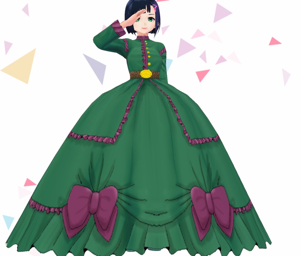 【全12色セット】シンプルなクリノリンドレス