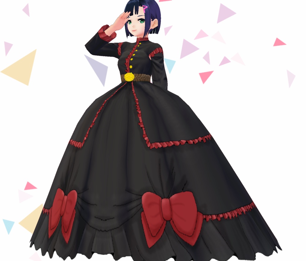 【全12色セット】シンプルなクリノリンドレス