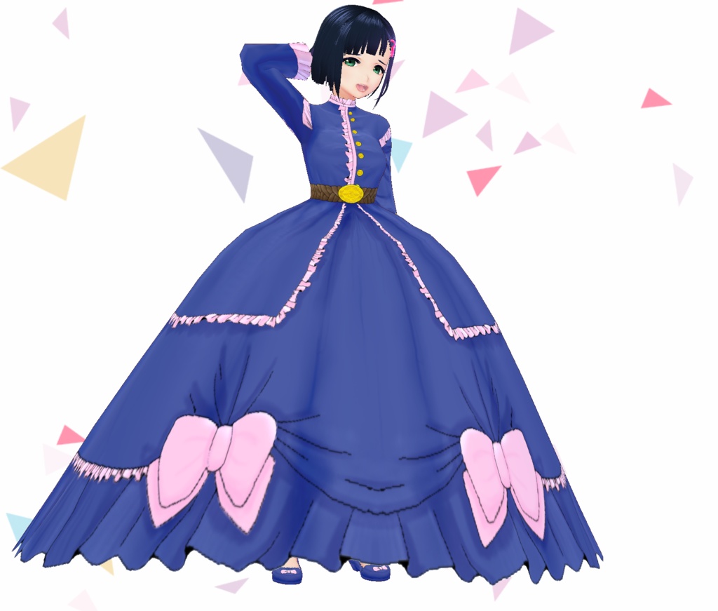 【全12色セット】シンプルなクリノリンドレス