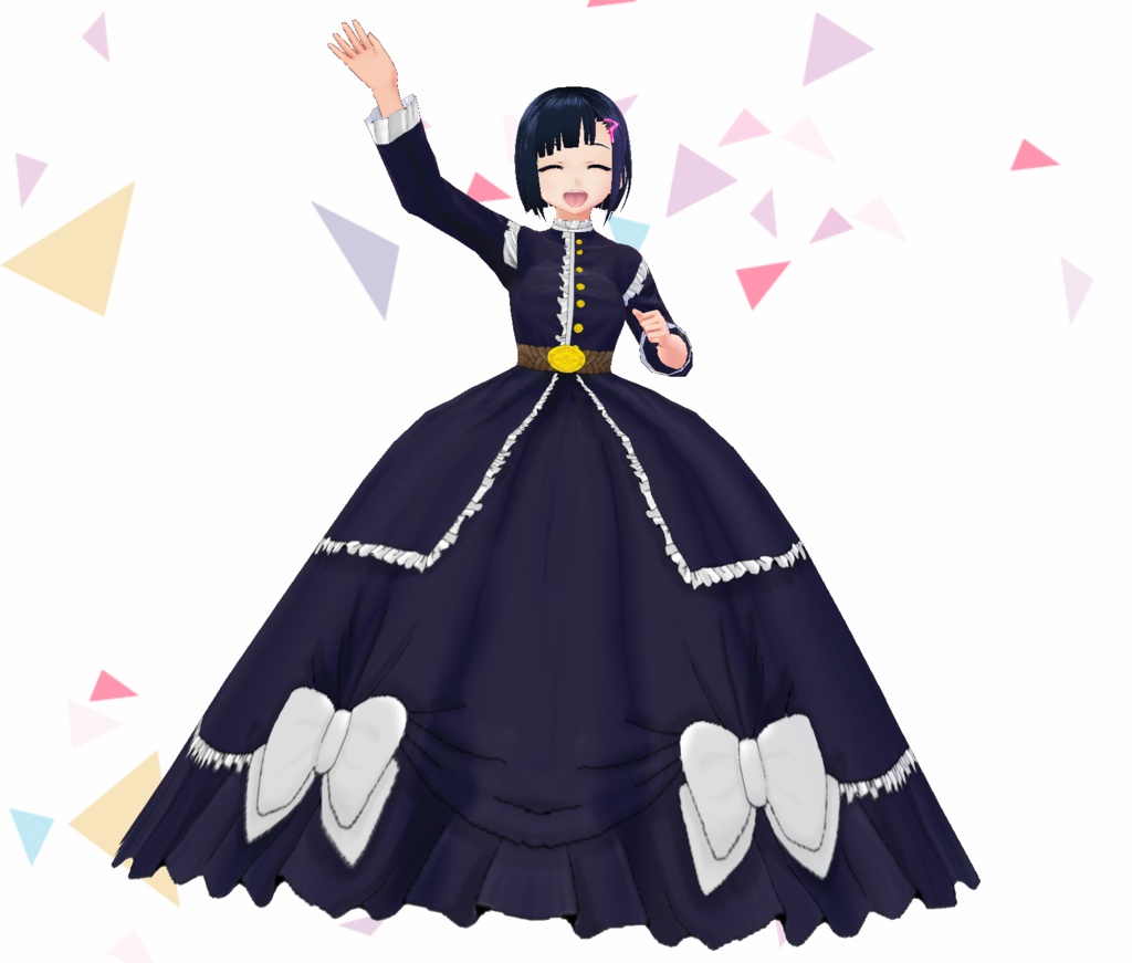 【全12色セット】シンプルなクリノリンドレス