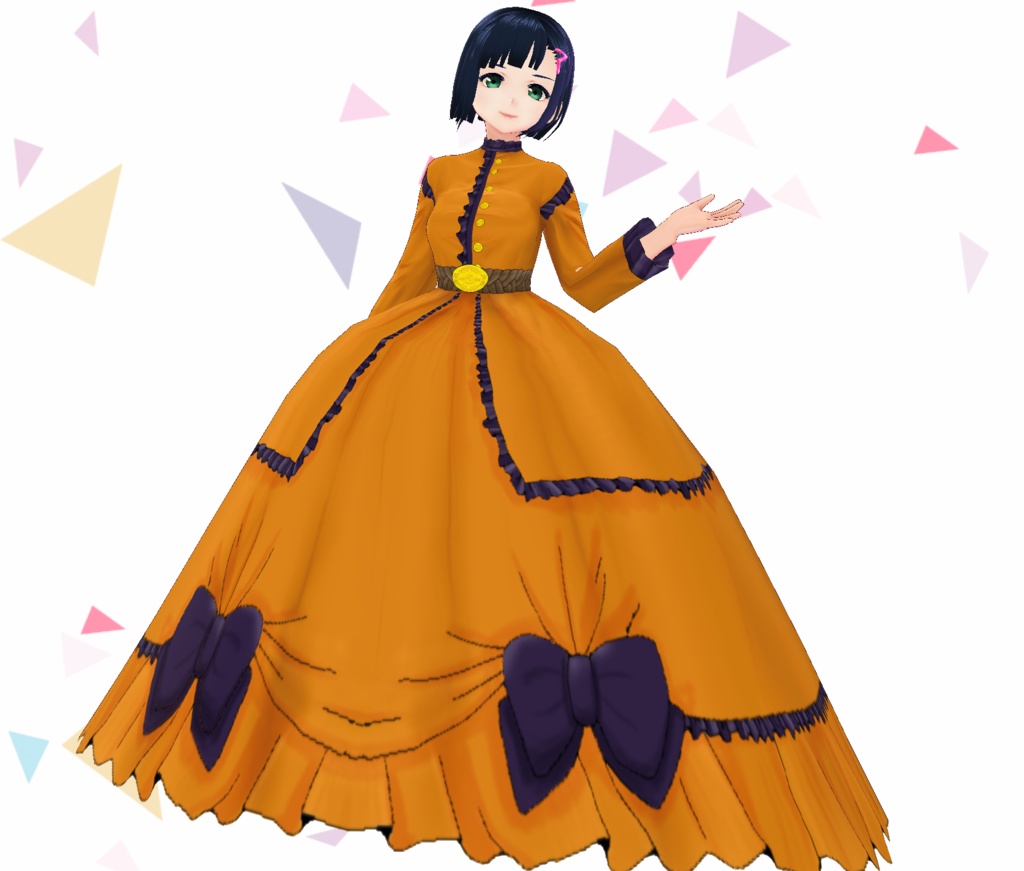 【全12色セット】シンプルなクリノリンドレス