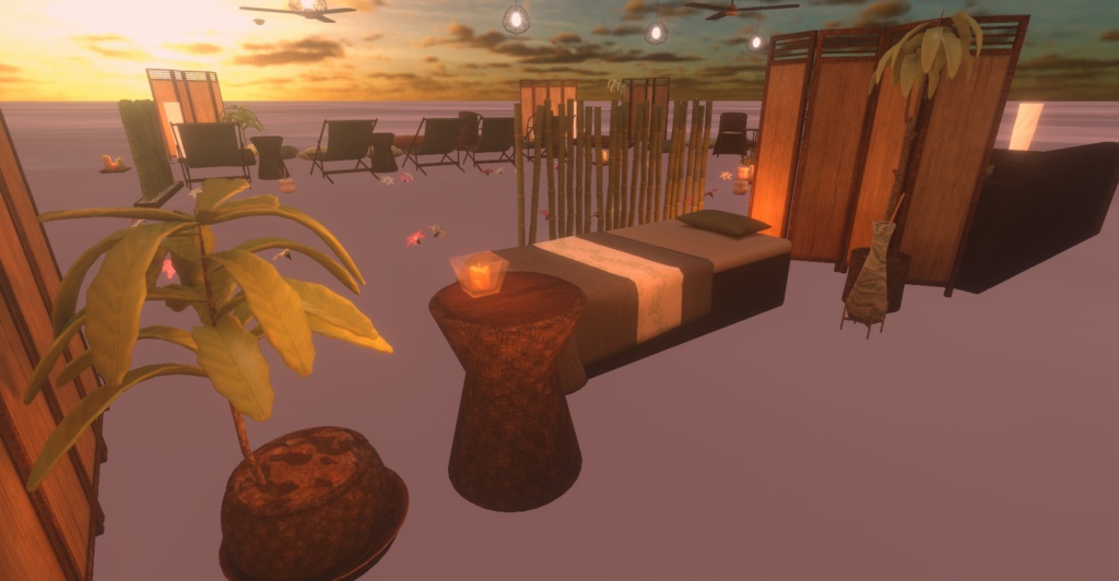 南国・リゾート・スパ風家具セット(30アイテム)