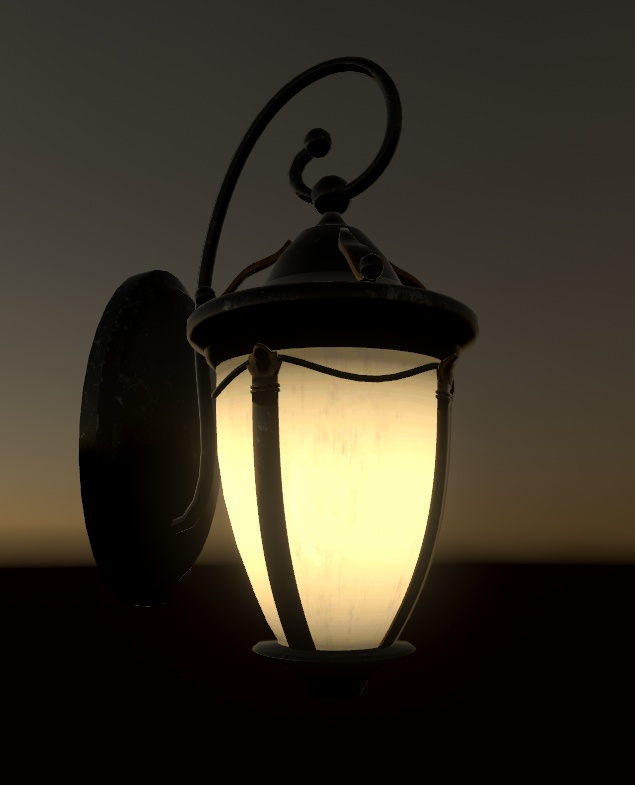 洋風壁掛けランプ