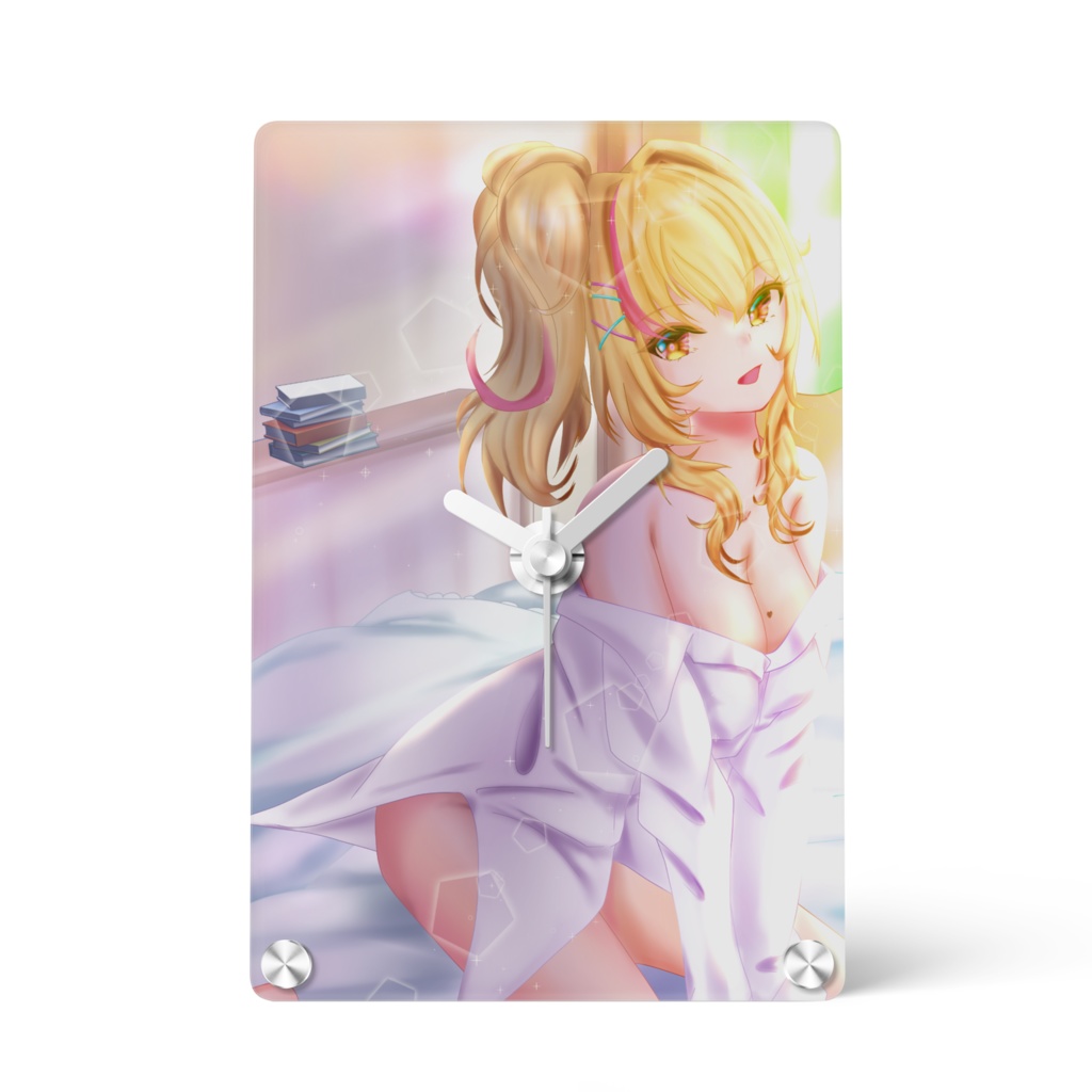 【Vtuber】園原あいり「彼シャツギャル」アクリル時計