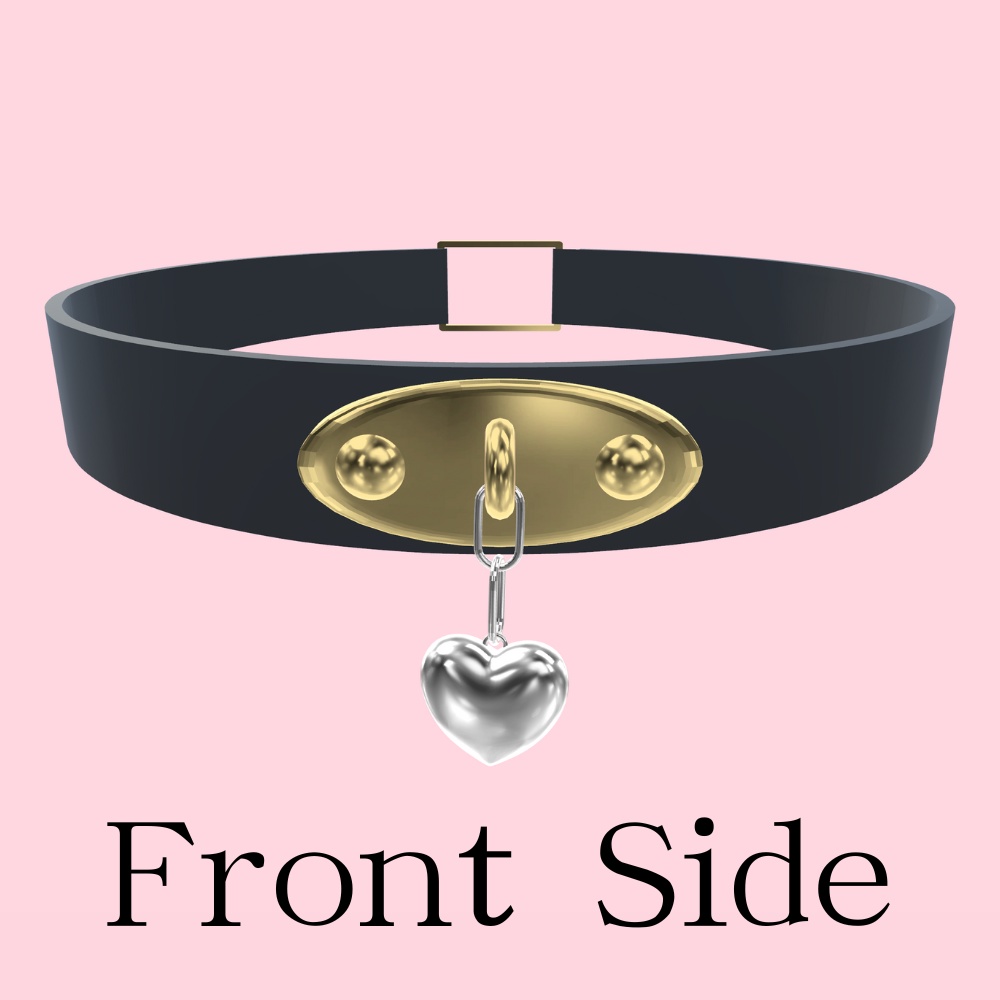 【どのアバターでもOK】シンプルで揺れる!ハートチョーカー Simple Heart Choker【VRC想定】