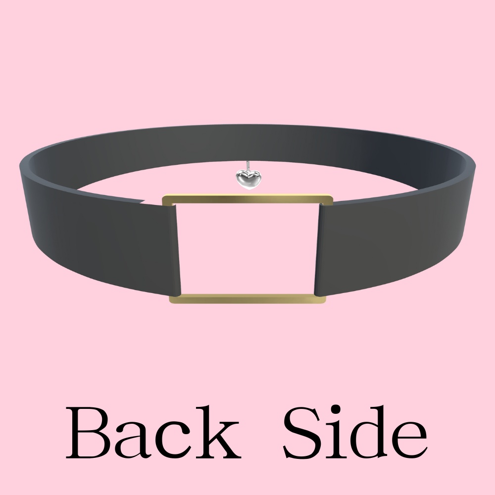 【どのアバターでもOK】シンプルで揺れる!ハートチョーカー Simple Heart Choker【VRC想定】