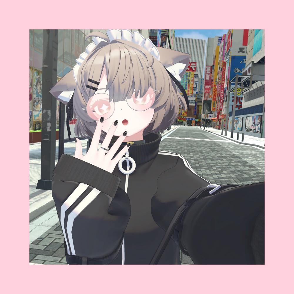 【どのアバターでもOK】シンプル!ジュエルリング Jewel Ring【VRC想定】