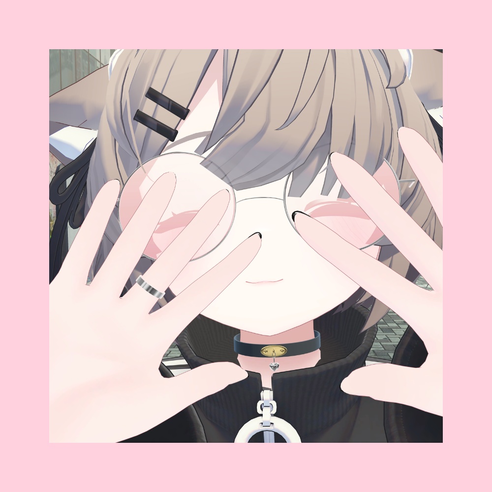 【どのアバターでもOK】シンプル!ジュエルリング Jewel Ring【VRC想定】