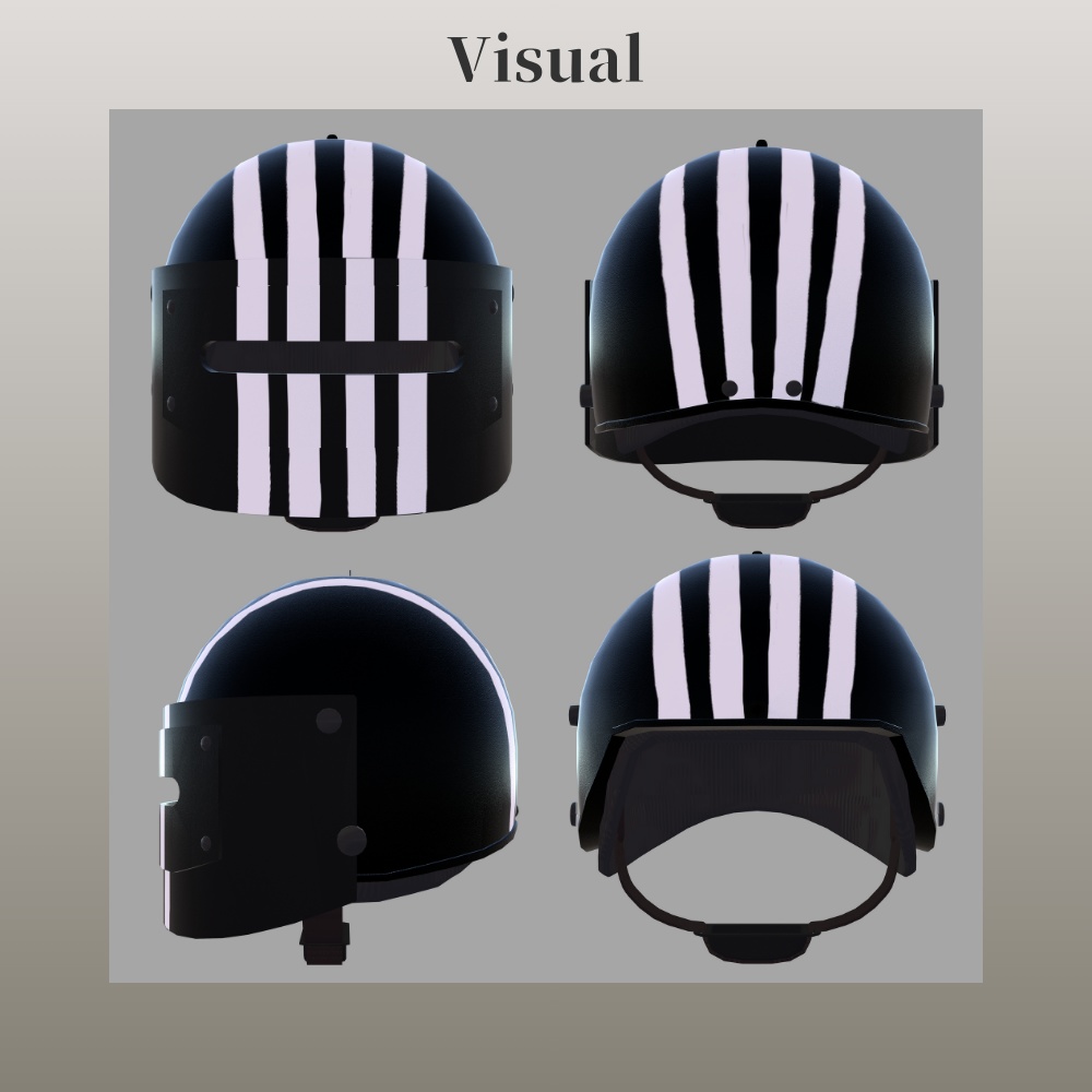 【VRChat】あのゲームのアイツっぽいタクティカルヘルメット【VRC想定】