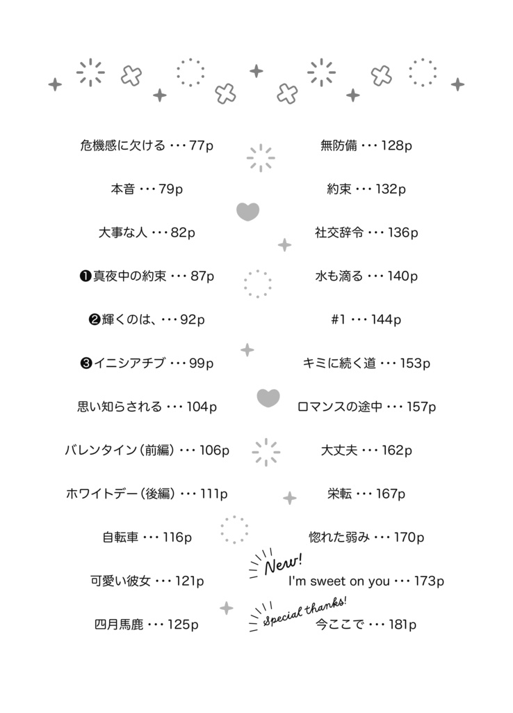 I'm sweet on you(夢小説ログ本/鳴海弦)