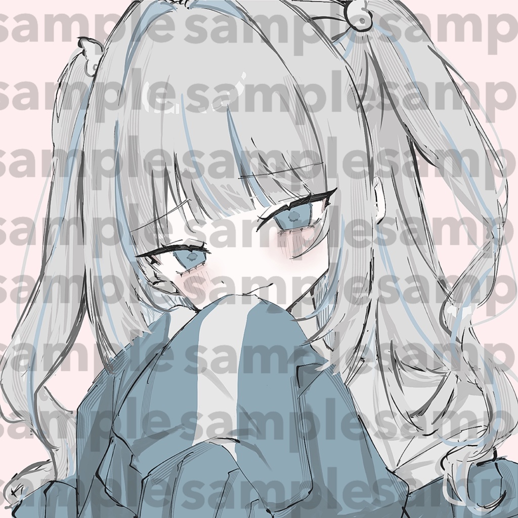 白髪病みかわ単品｜SNS用アイコン・笑み