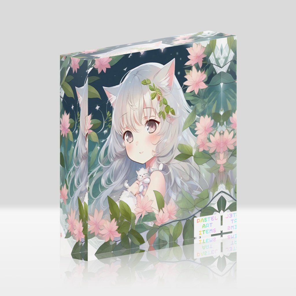 アクリルブロック 猫耳少女