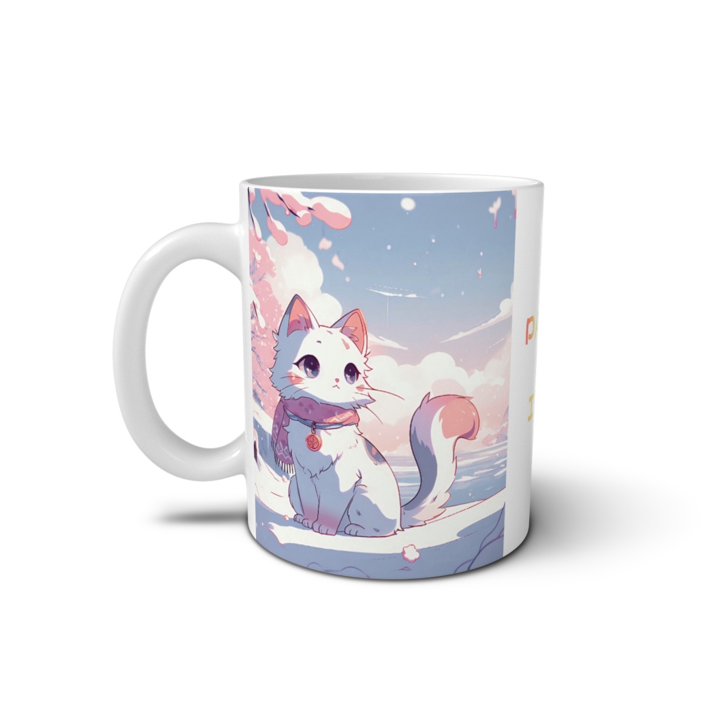 マグカップ 2面 ねこ 猫 ネコ