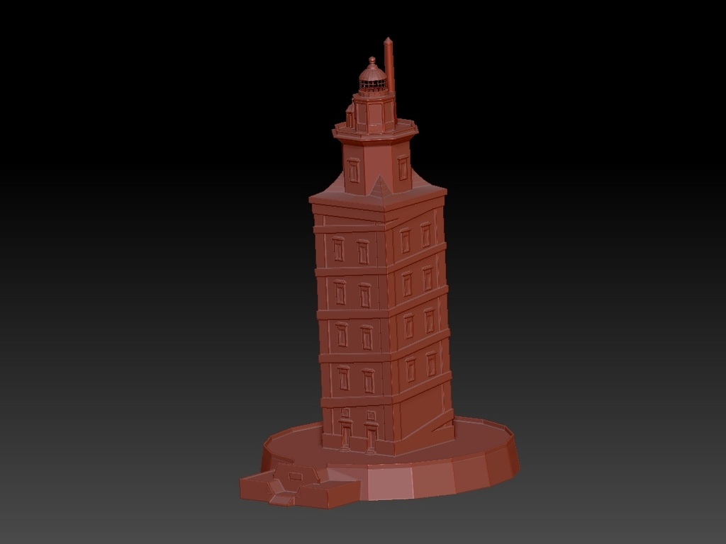 ヘラクレスの塔【3Dプリンタデータ】