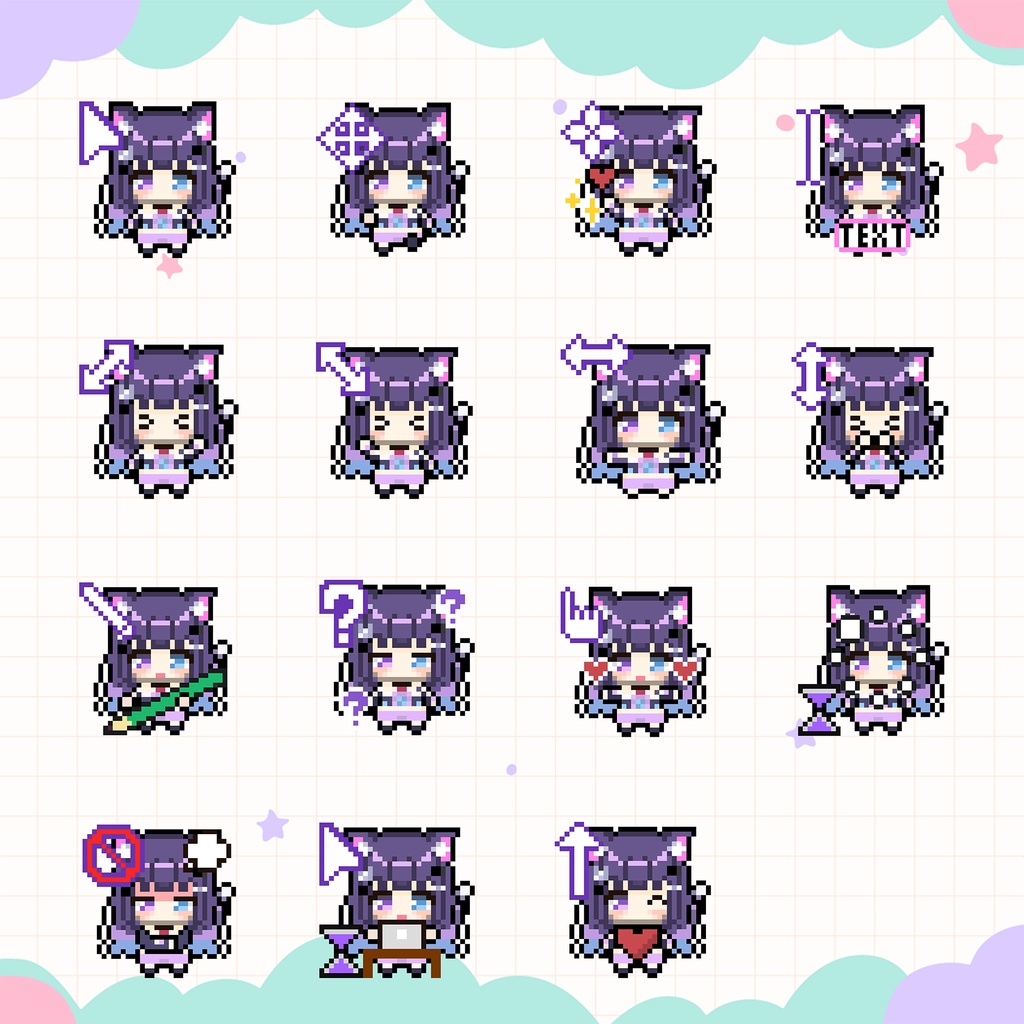 みーやちゃんねる】動くマウスカーソル15個セット【Vtuberグッズ