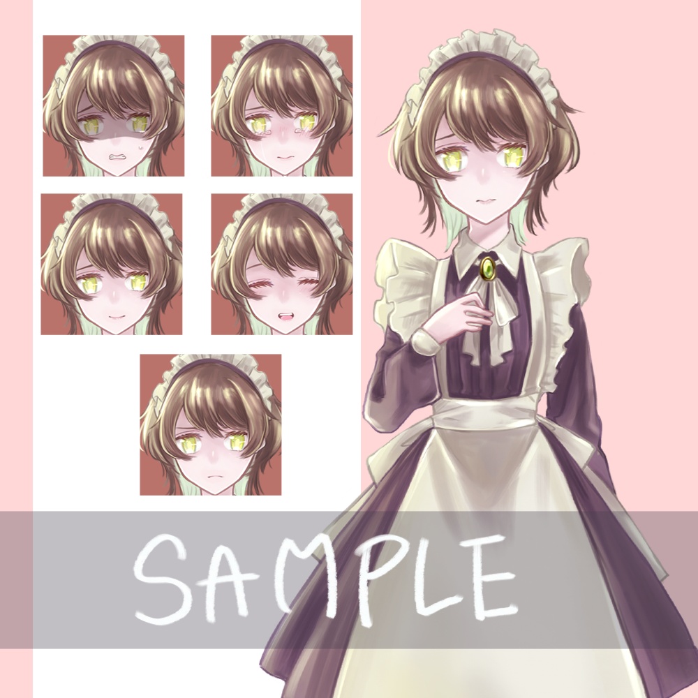 立ち絵素材_メイド_1