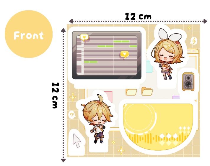 【鏡音星夜祭2025】両面組み立て式アクリルジオラマ