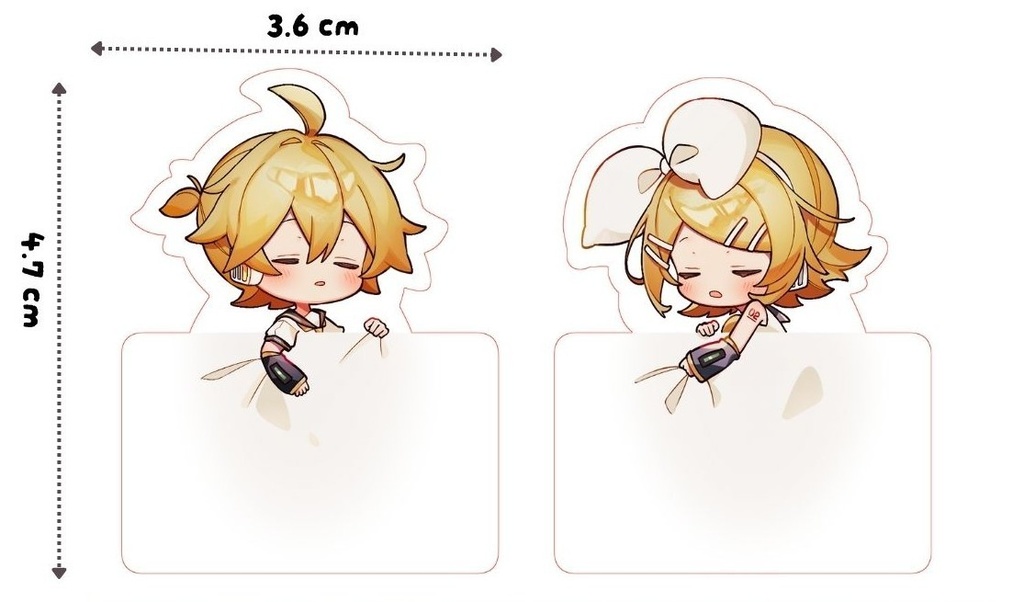 【鏡音星夜祭2025】アクリルクリップ（2個セット）