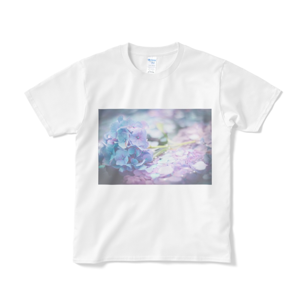 薄め紫陽花Tシャツ