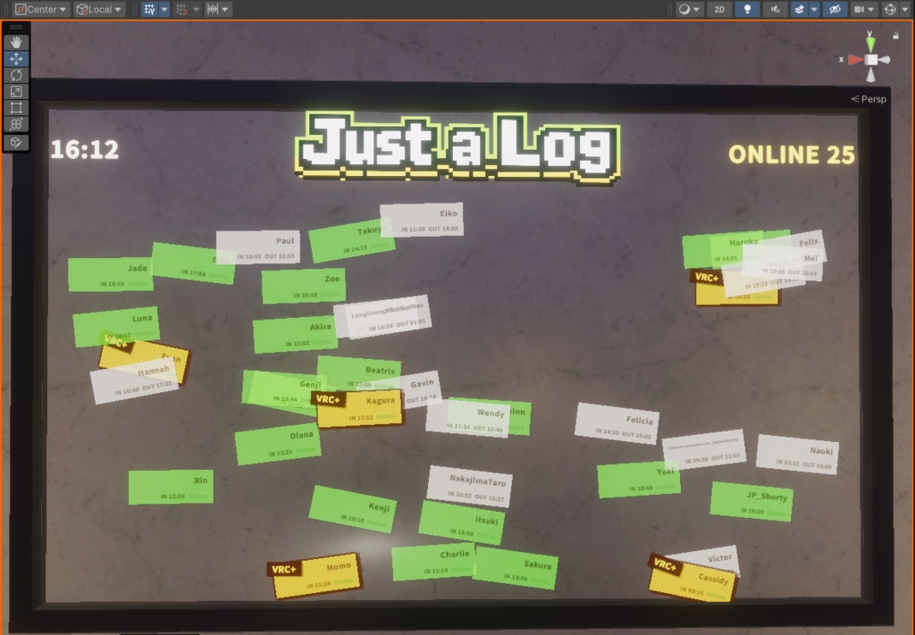 【無料】ベタベタ貼られていくJoinLog 【読みにくい】