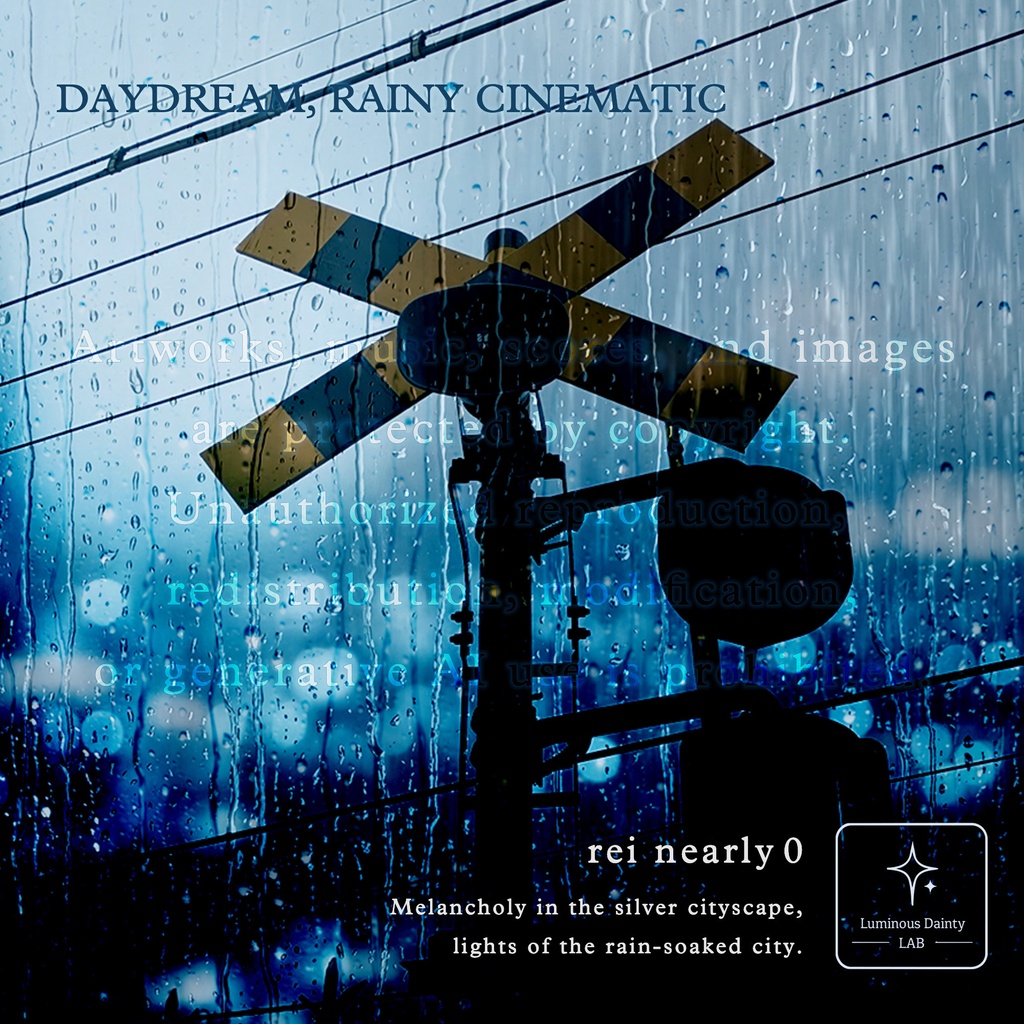   [オリジナルイラスト/jpg]Gentle Rain -DAYDREAM, RAINY CINEMATIC-