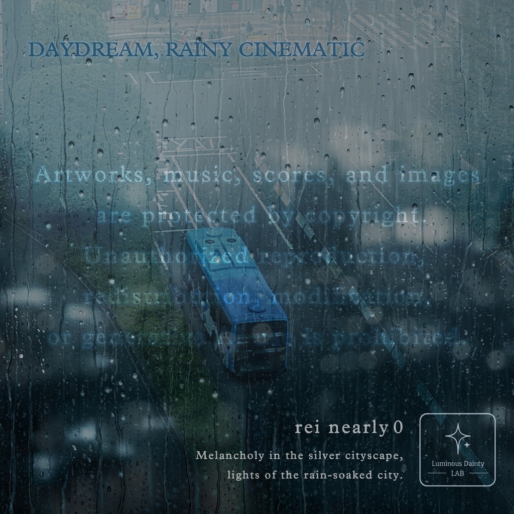[オリジナルイラスト/jpg]Rainy Terminal -DAYDREAM, RAINY CINEMATIC-