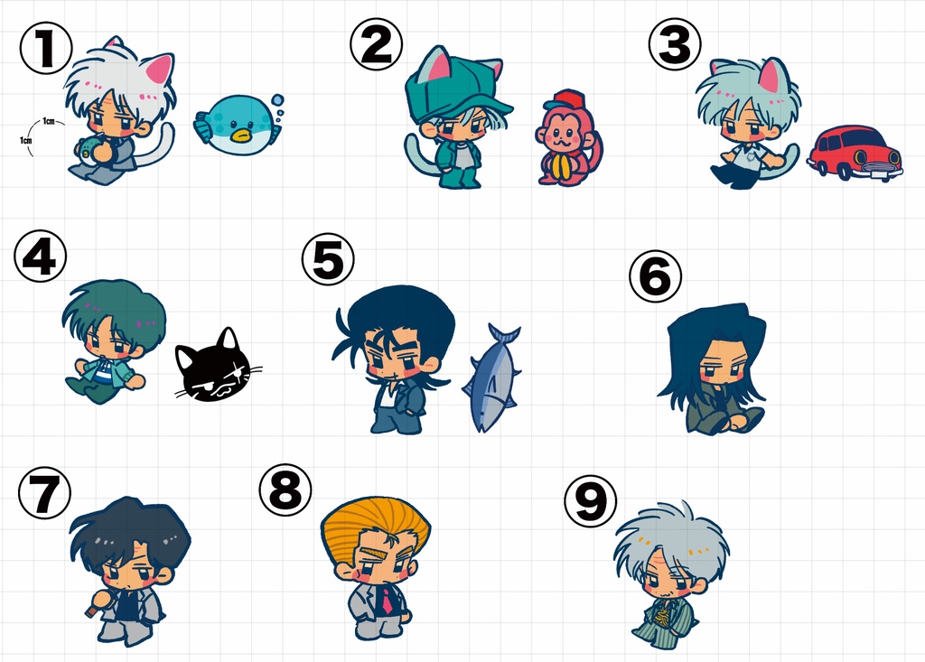 アクリルキーホルダー①