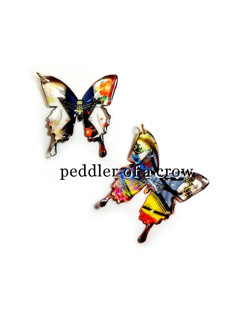 刀剣乱舞蝶ピアス・イヤリング 鬼丸国綱・山鳥毛