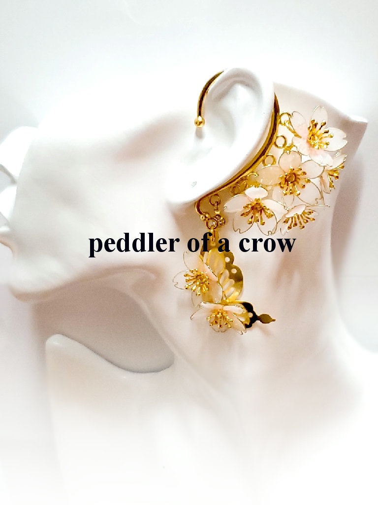 桜のイヤーフック・片耳売り/左右各１のみ