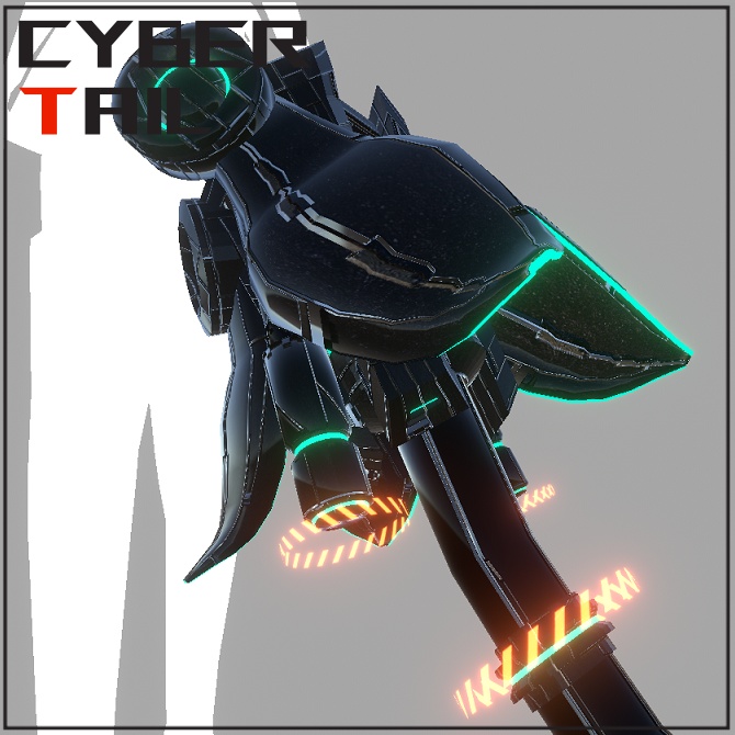 【3D model】サイバーテール!【VRChat】