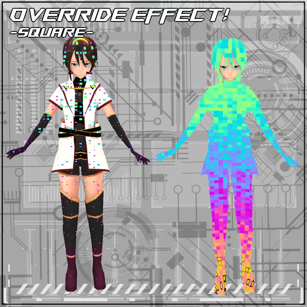 【VRC/Unity】Override Effect! -SQUARE-