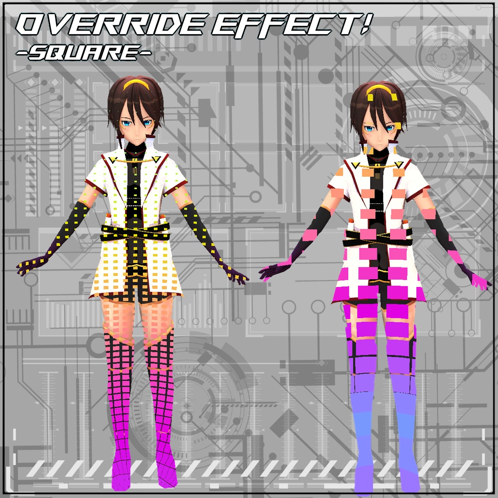 【VRC/Unity】Override Effect! -SQUARE-