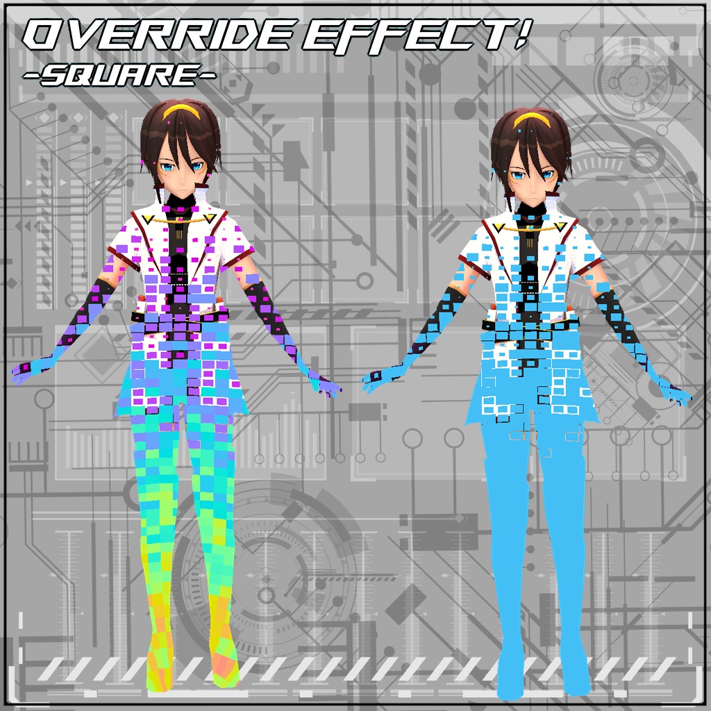 【VRC/Unity】Override Effect! -SQUARE-