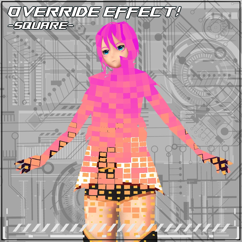 【VRC/Unity】Override Effect! -SQUARE-