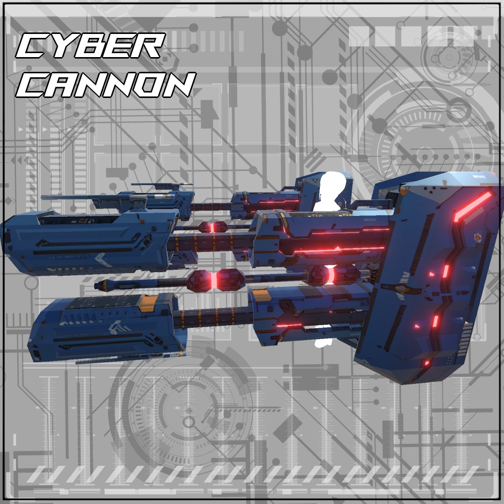 【VRC/Unity】CYBER CANNON! -変形・射撃ギミック-
