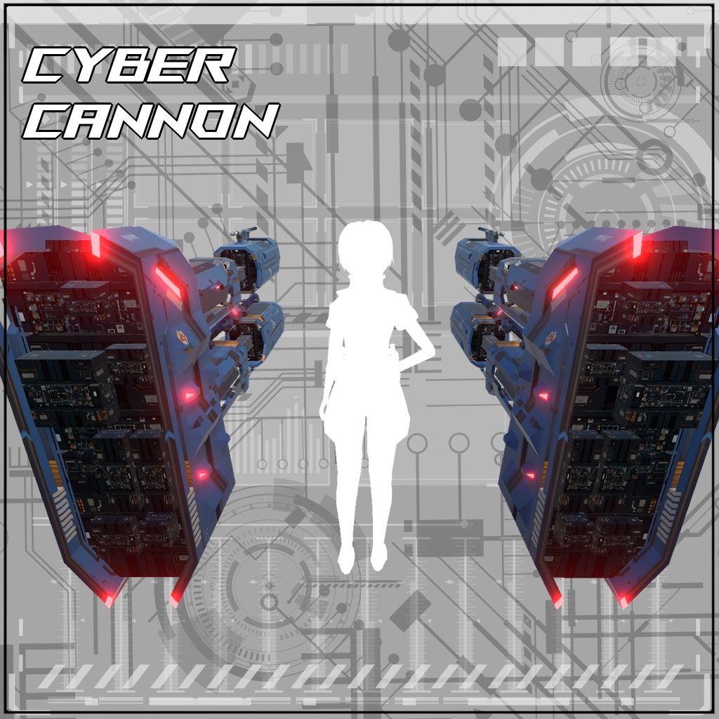【VRC/Unity】CYBER CANNON! -変形・射撃ギミック-