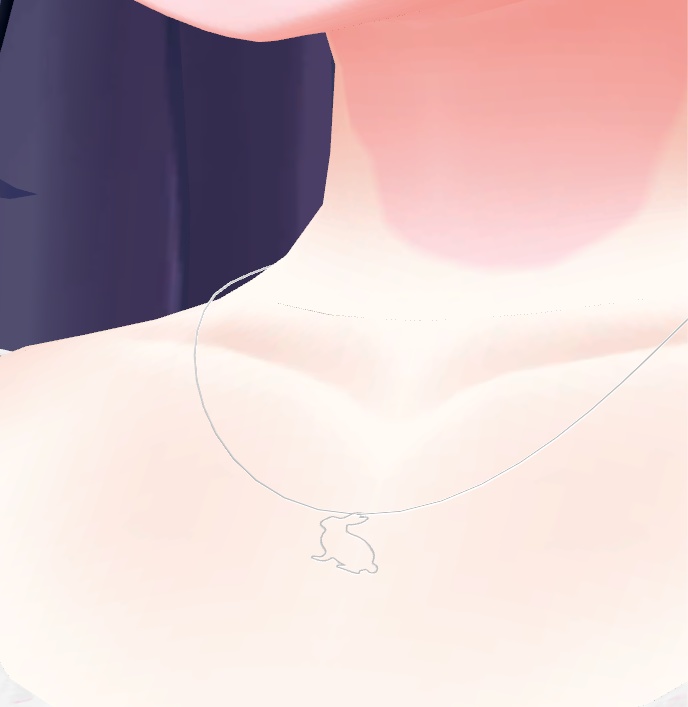 【VRChat】うさぎネックレス