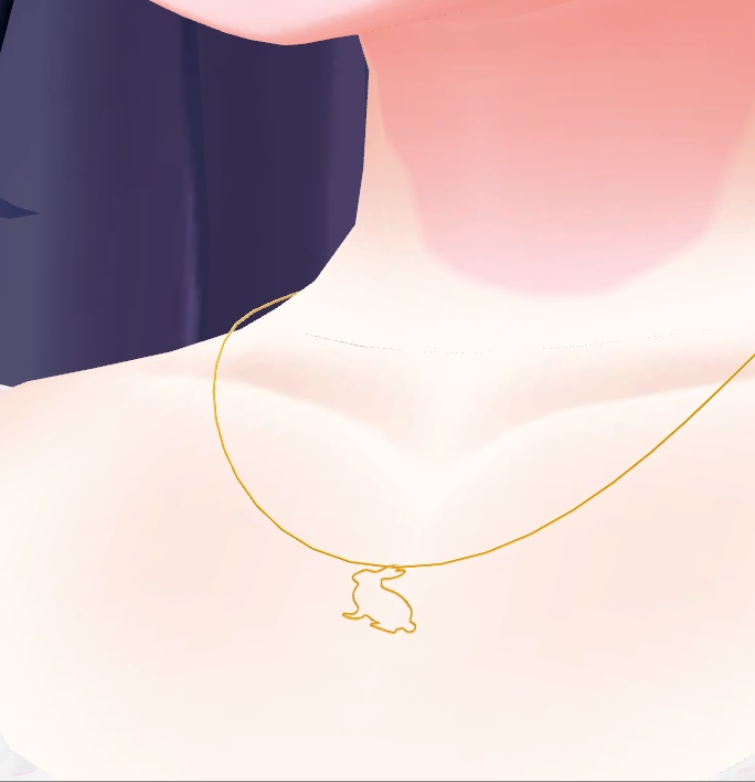 【VRChat】うさぎネックレス