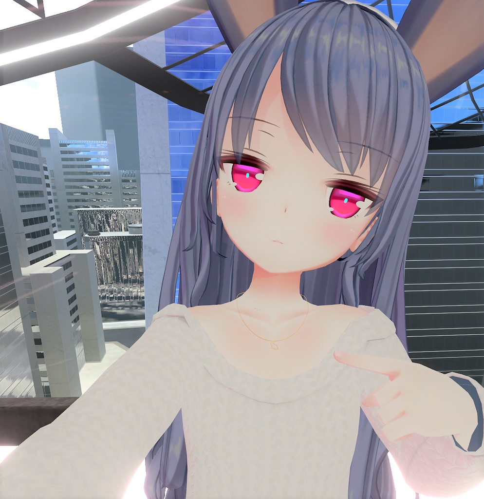 【VRChat】うさぎネックレス