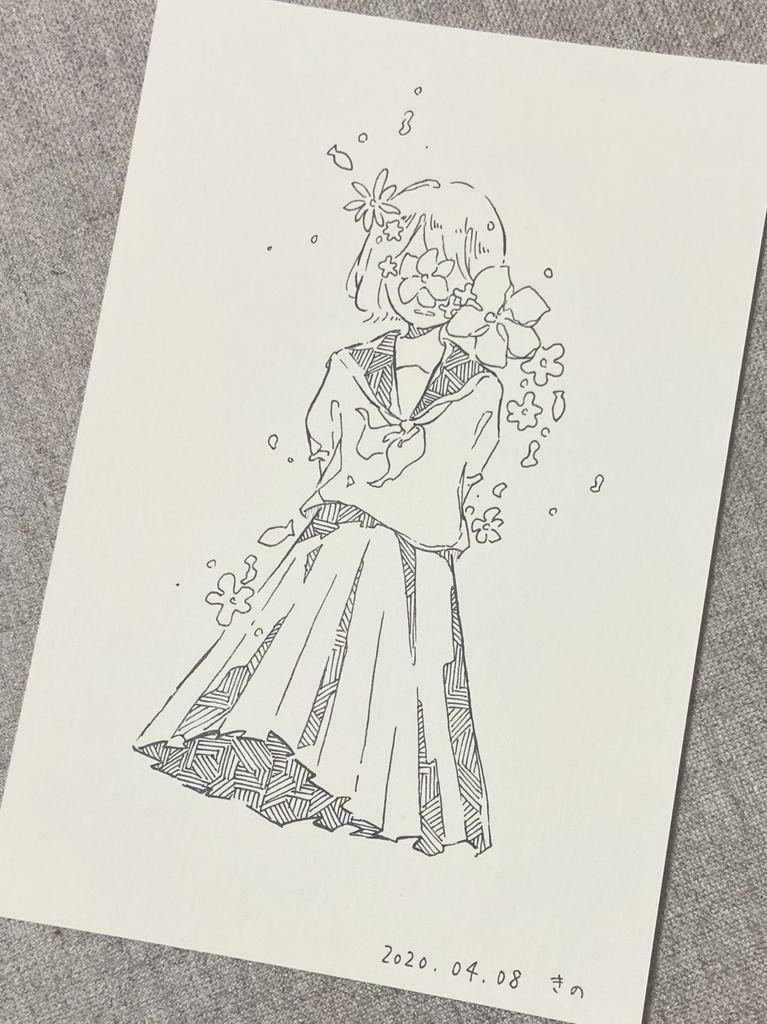 原画  小春日和