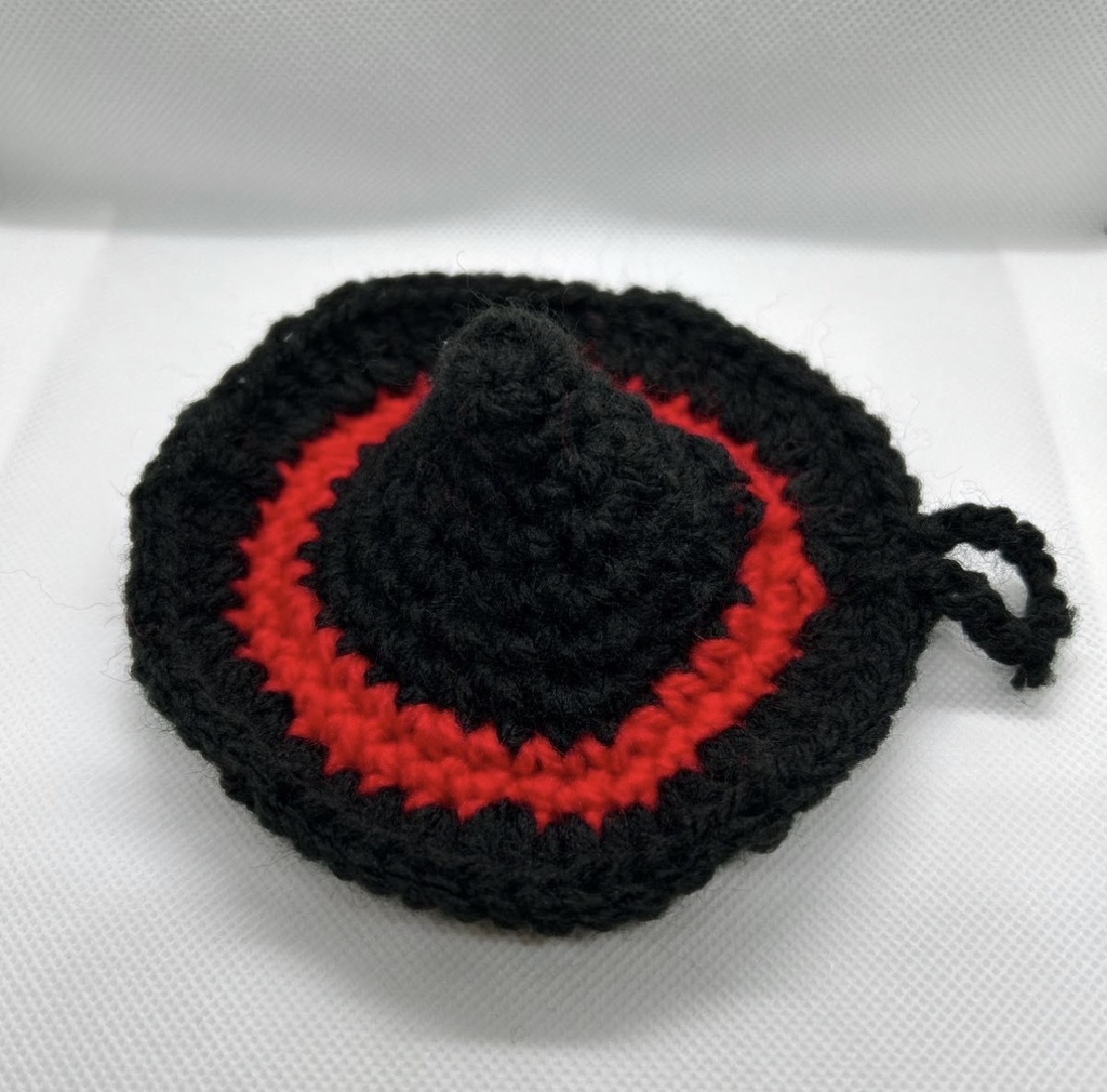 ハンドメイド 魔法使いの帽子型アクリルたわし