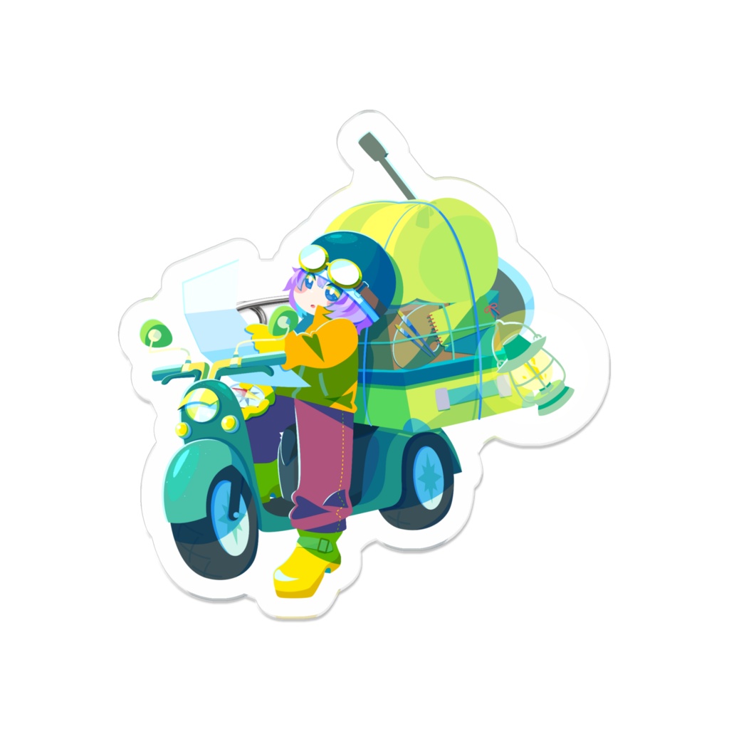 夜のコンパスバッジ