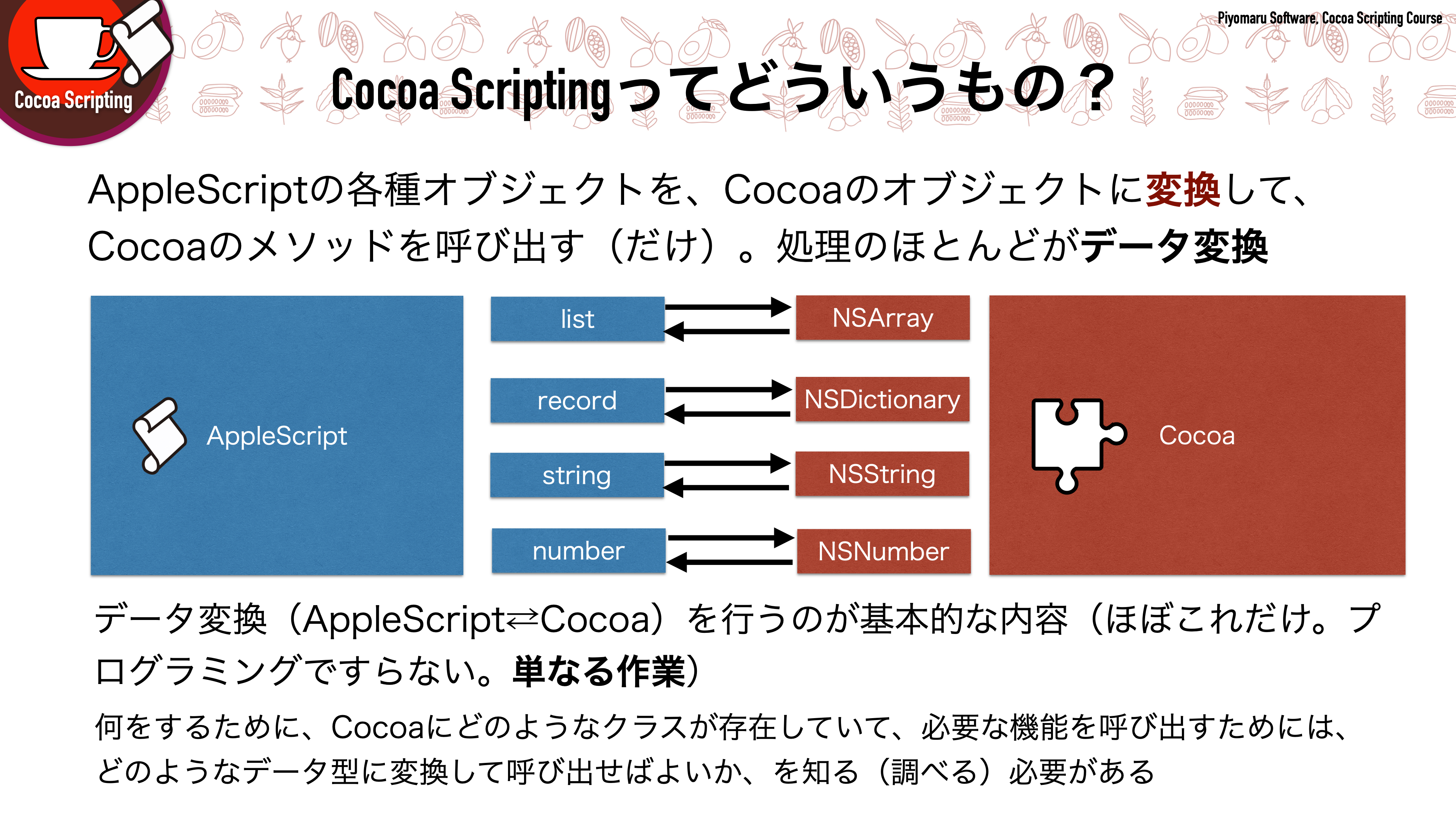 [お試し版]Cocoa Scripting Course Volume #2 NSArray - piyomarusoft - BOOTH