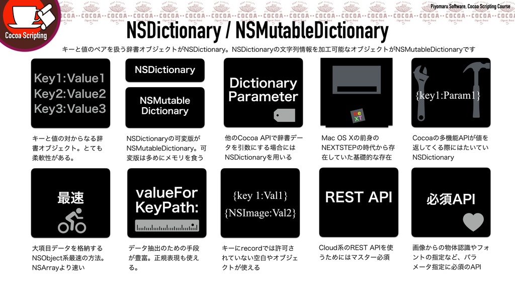 Cocoa Scripting Course Volume #3 NSDictionary