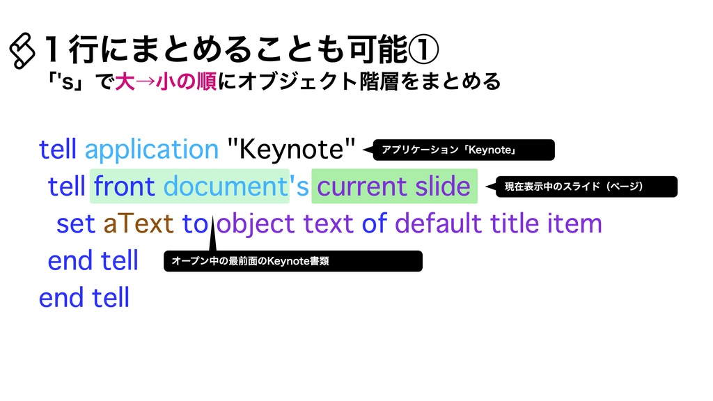 AppleScript基礎テクニック集②tellブロック