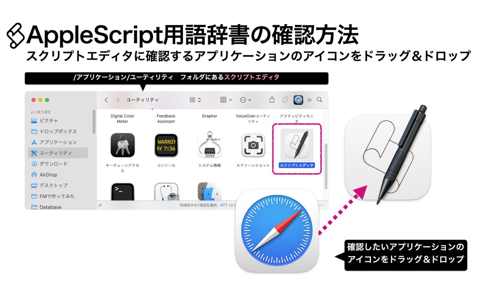 AppleScript基礎テクニック集④AppleScript用語辞書の読み方