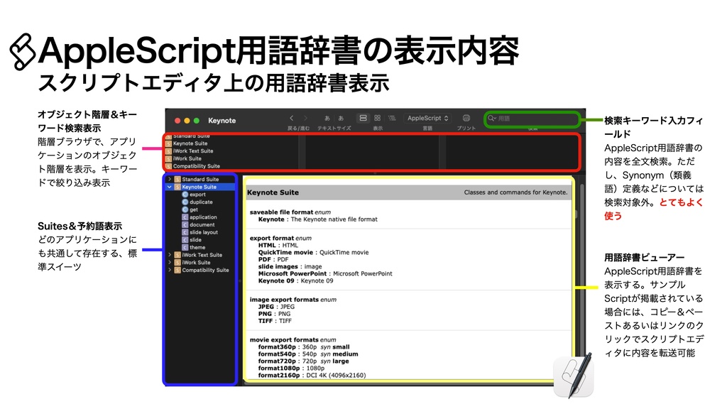 AppleScript基礎テクニック集④AppleScript用語辞書の読み方