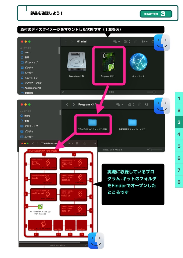 誰でも気軽に開発体験 プログラム・キット①CotEditorのウィンドウ回転